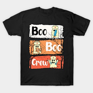 Boo Boo Crew Nurse Shirts Halloween Nurse Shirts for Women T-Shirt